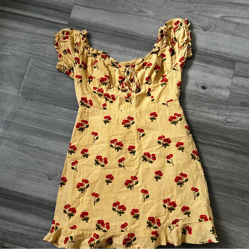 Urban Outfitters Beige Smocked Top